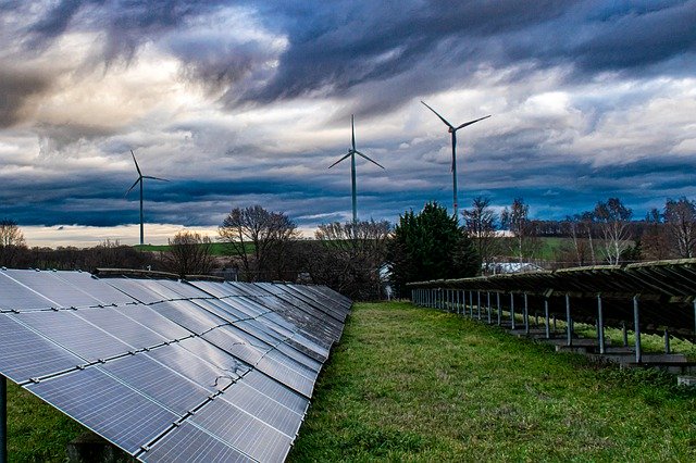 energías renovables - paneles solares - energía eólica
